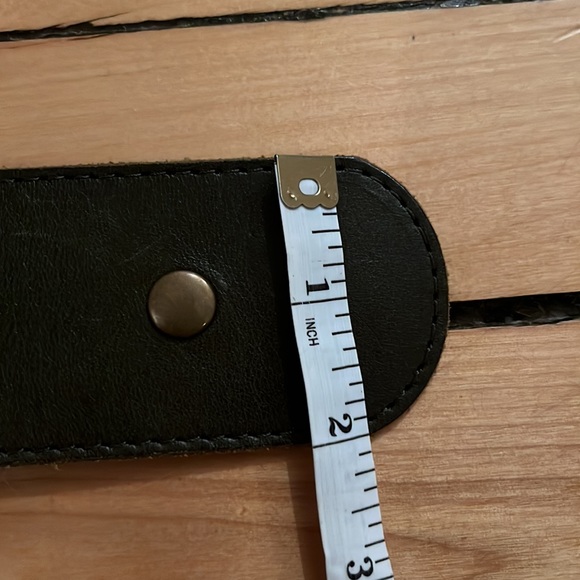 Leather Top Shop Belt from Anthropologie, Size Small, Sparrow etching - Picture 7 of 7